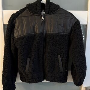 Calvin Klein Kids Black Sherpa Puffer Jacket